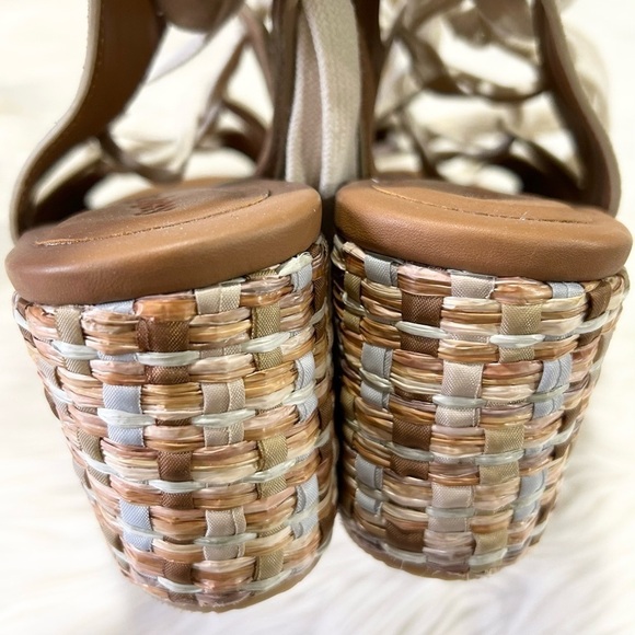 See by Chloe Lilly Lace Up Braided Platform Sandals 38 8 - Picture 10 of 12